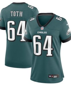 Brett Toth Philadelphia Eagles Nike Women's  Game Jersey - Midnight Green