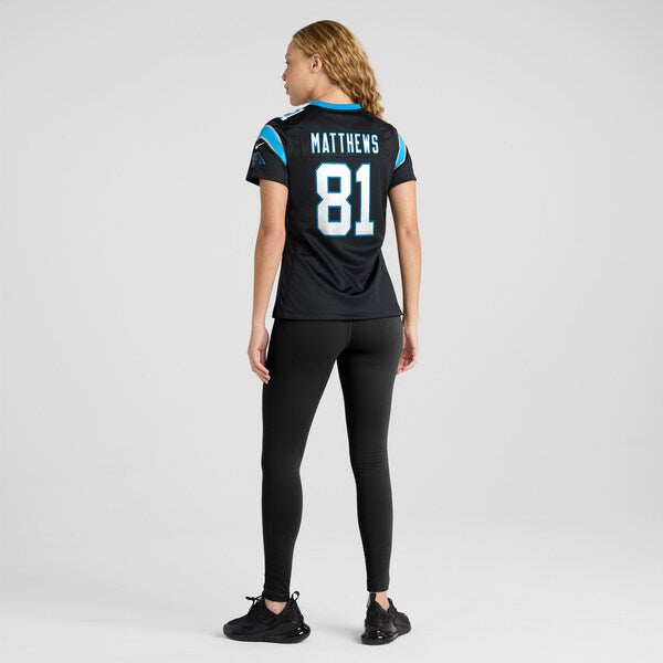 Jordan Matthews Carolina Panthers Nike Women's Game Jersey - Black - Image 6