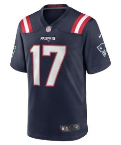 Alternative view of Bryce Baringer New England Patriots Nike Team Game Jersey -  Navy