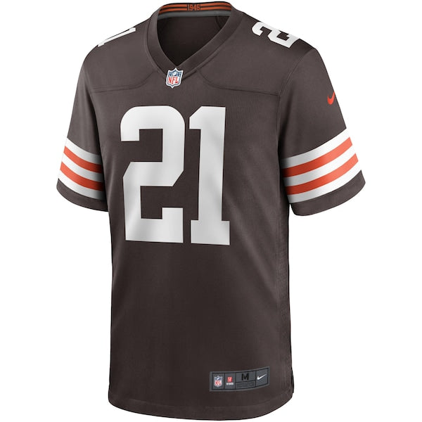 Denzel Ward Cleveland Browns Nike Game Player Jersey - Brown - Image 2
