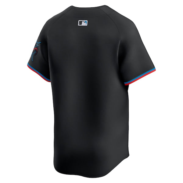 Miami Marlins Nike Alternate Limited Jersey - Black/White - Image 4