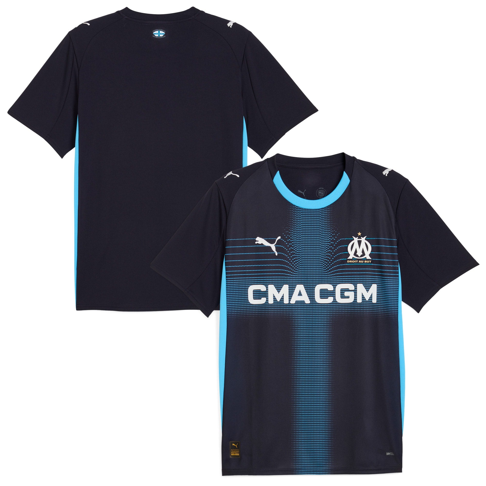 Olympique Marseille Puma 2025/26 Replica Home Jersey - White/Navy - Image 7