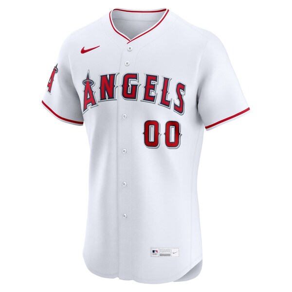 Los Angeles Angels Nike Home Elite Custom Jersey - White - Image 2