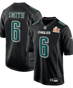 DeVonta Smith Philadelphia Eagles Nike Super Bowl LIX Fashion Game Player Jersey - Carbon Black