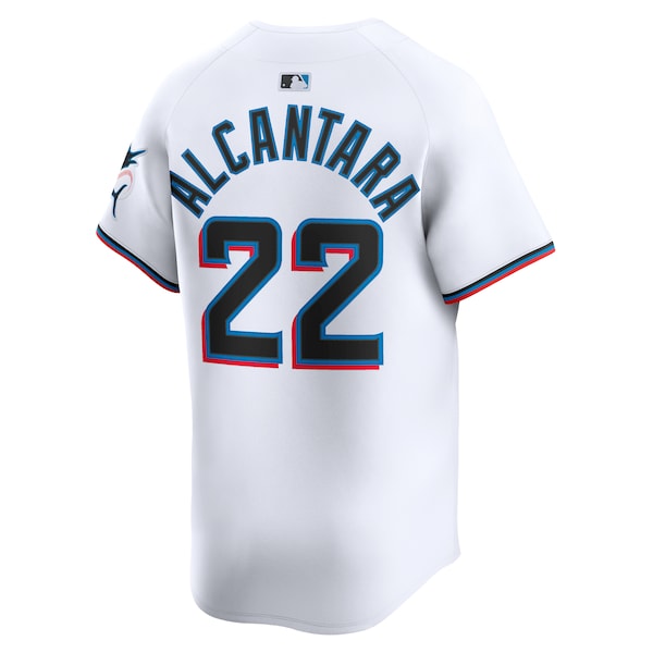 Sandy Alcantara Miami Marlins Nike Home Limited Player Jersey - White - Image 3