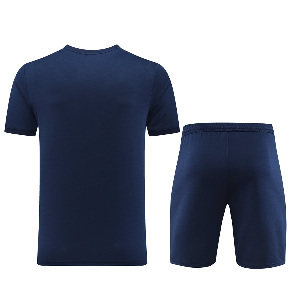 Puma Short Sleeve Training Jersey Set-PD01- Dark Blue - Image 2
