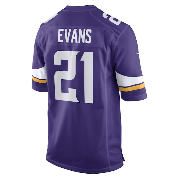 Akayleb Evans Minnesota Vikings Nike Game Player Jersey - Purple - Image 3