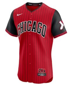 Alternative view of Chicago White Sox Nike 2025 City Connect Elite Jersey - Red/Black