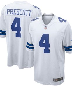 Dak Prescott Dallas Cowboys Nike Game Team Jersey - White/Navy