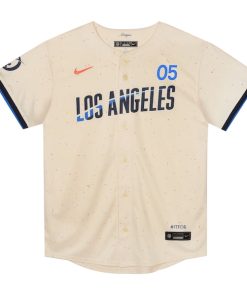 Alternative view of Freddie Freeman Los Angeles Dodgers Nike Preschool 2024 City Connect Limited Player Jersey - Cream