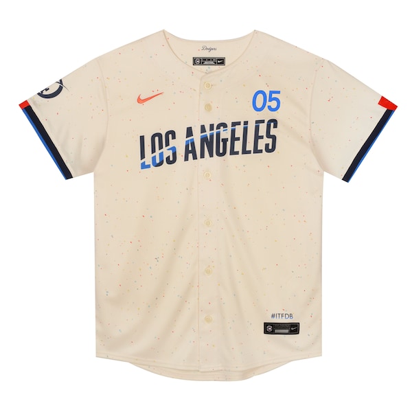 Freddie Freeman Los Angeles Dodgers Nike Preschool 2024 City Connect Limited Player Jersey - Cream - Image 2
