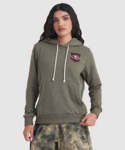 San Francisco 49ers Nike Women's 2025 Salute to Service Sideline Standard Issue Dri-FIT Hoodie - Olive