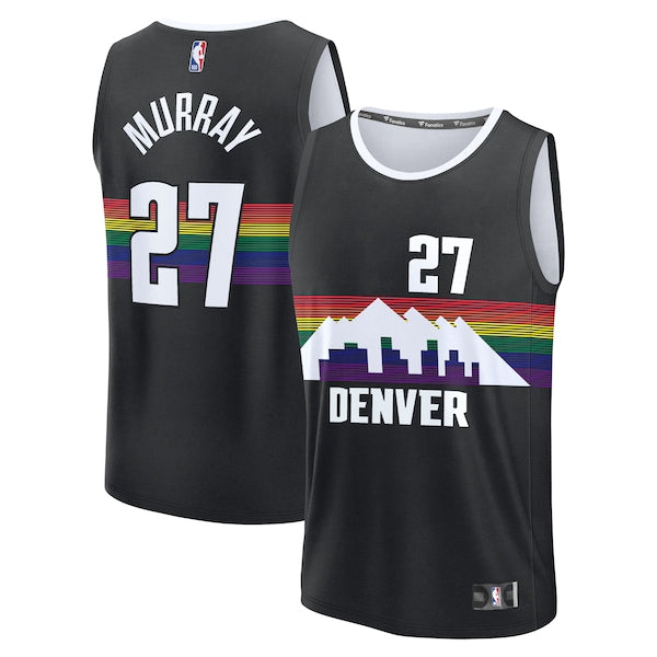 Jamal Murray Denver Nuggets 2025/26 City Edition Fast Break Jersey - Black