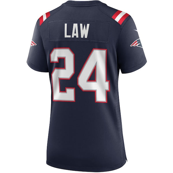 Ty Law New England Patriots Nike Women's Game Retired Player Jersey - Navy/Red - Image 4