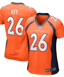 Devon Key Denver Broncos Nike Women's Team Game Jersey -  Orange