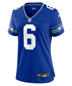 Alternative view of Quandre Diggs Seattle Seahawks Nike Women's Throwback Player Game Jersey - Royal