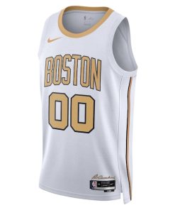 Alternative view of Boston Celtics Nike Unisex 2025/26 City Edition Swingman Custom Jersey - White