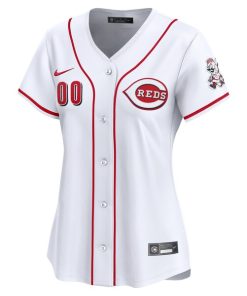 Alternative view of Cincinnati Reds Nike Women's Home Limited Custom Jersey - White