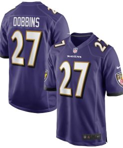 J.K. Dobbins Baltimore Ravens Nike Game Jersey - Purple/Black/White