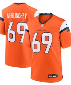 Mike McGlinchey Denver Broncos Nike Team Game Jersey -  Orange