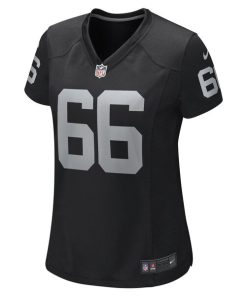 Alternative view of Dylan Parham Las Vegas Raiders Nike Women's Game Player Jersey - Black