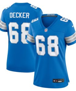 Taylor Decker Detroit Lions Nike Women's Team Game Jersey -  Blue