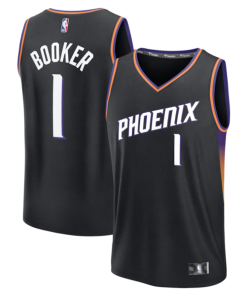 Devin Booker Phoenix Suns  Youth  Fast Break Jersey - Statement Edition - Black