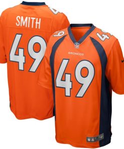 Dennis Smith Denver Broncos Nike Game Retired Player Jersey - Orange