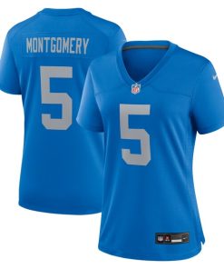 David Montgomery Detroit Lions Nike Women's Alternate Game Jersey - Blue