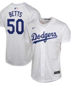 Mookie Betts Los Angeles Dodgers Nike Youth Home Game Player Jersey - White