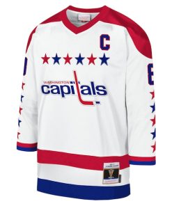 Alternative view of Alexander Ovechkin Washington Capitals Youth 2012-13 Blue Line Captain Patch Player Jersey - White