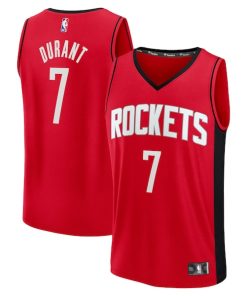 Kevin Durant Houston Rockets  Fast Break Replica Player Jersey - Icon Edition - Red
