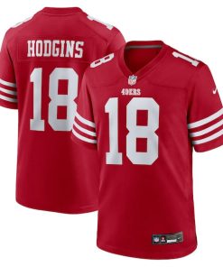 Isaiah Hodgins San Francisco 49ers Nike Team Game Jersey -  Scarlet