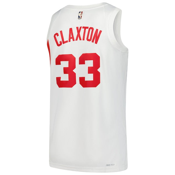 Nic Claxton Brooklyn Nets Nike Swingman Jersey - Classic Edition - White - Image 3