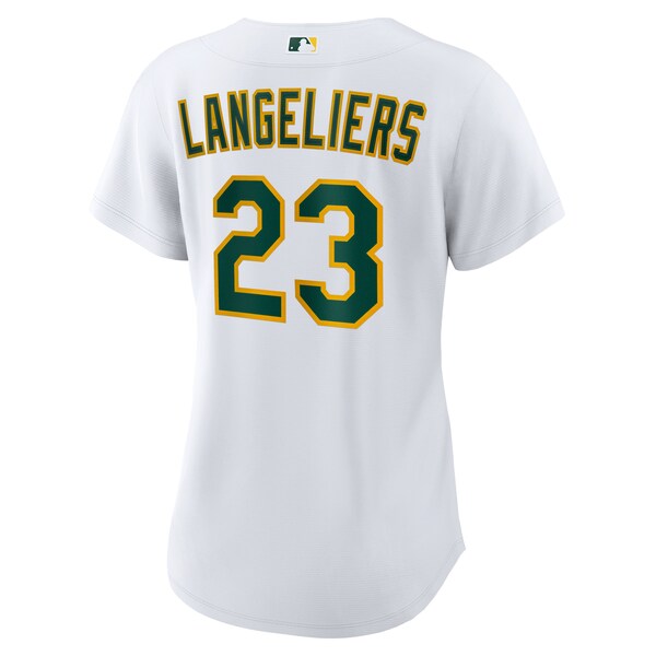 Shea Langeliers Athletics Nike Women's Home Replica Jersey - White - Image 3
