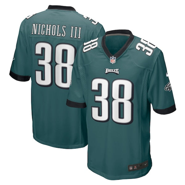 Lew Nichols III Philadelphia Eagles Nike Game Jersey - Midnight Green