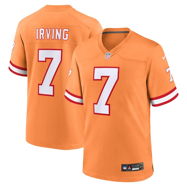 Bucky Irving Tampa Bay Buccaneers Nike Alternate Game Jersey - Orange/Red - Image 2