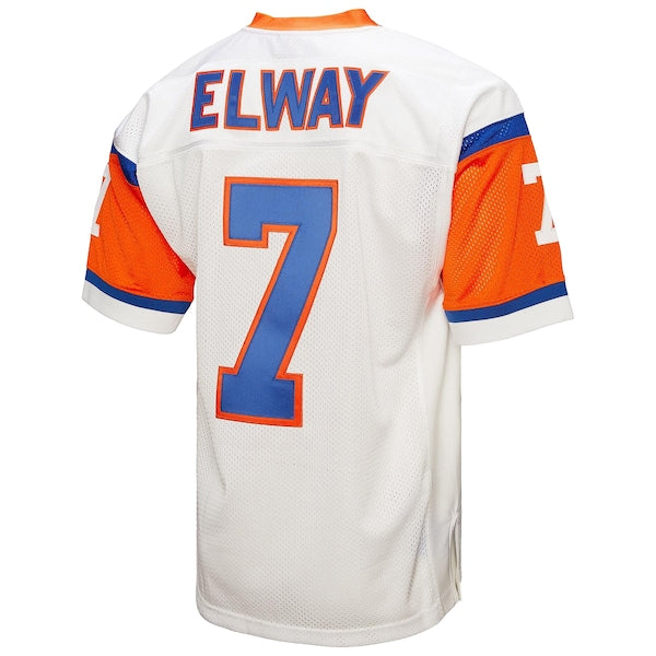 John Elway Denver Broncos 1994 Authentic Throwback Retired Player Jersey - White - Image 3