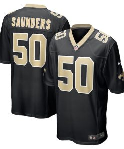 Khalen Saunders New Orleans Saints Nike  Game Jersey -  Black