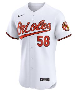 Alternative view of Cionel Perez Baltimore Orioles Nike Home Elite Player Jersey - White