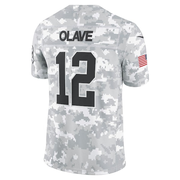 Chris Olave New Orleans Saints Nike 2024 Salute to Service Limited Jersey - Arctic Camo - Image 4