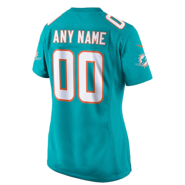 Miami Dolphins Nike Women's Custom Game Jersey - Aqua - Image 3