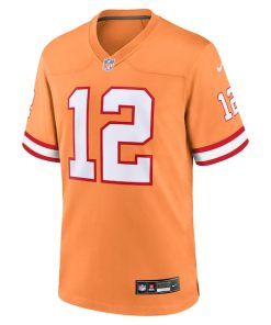 Alternative view of Tom Brady Tampa Bay Buccaneers Nike Throwback Game Jersey - Orange