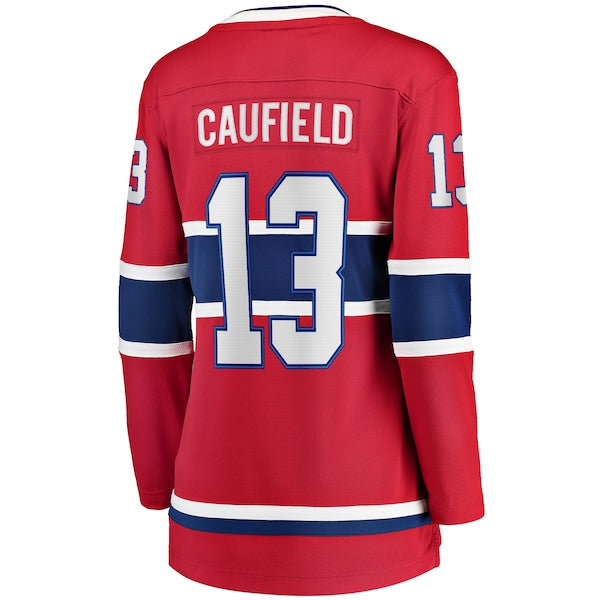 Cole Caufield Montreal Canadiens Women's Home Premier Breakaway Player Jersey Breakaway Jersey - Red - Image 3