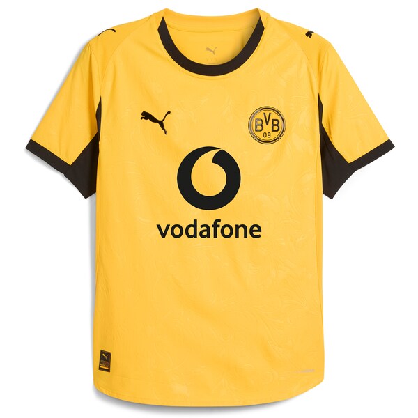 Borussia Dortmund Puma 2025/26 Cup Authentic Jersey - Yellow/Gray - Image 3