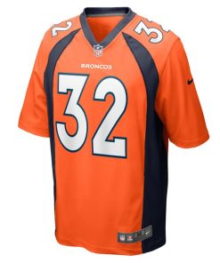Alternative view of Delarrin Turner-Yell Denver Broncos Nike Game Player Jersey - Orange