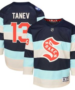 Brandon Tanev Seattle Kraken Youth 2024 NHL Winter Classic Premier Player Jersey - Deep Sea Blue