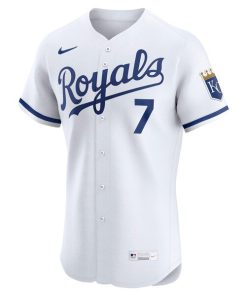 Alternative view of Bobby Witt Jr. Kansas City Royals Nike Home Elite Jersey - White