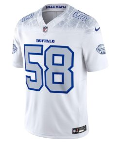 Alternative view of Matt Milano Buffalo Bills Nike 2025 Rivalries Collection Limited Jersey - White