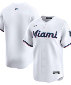 Miami Marlins Nike Home Limited Jersey - White